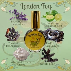 London Fog Body Oil with Gold Cap